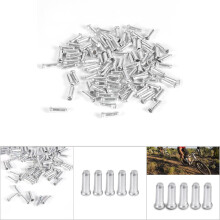 100 Stück Aluminium Bremsleitung Endkappen 2,5 mm Silber Schwarz Rot Blau Gold