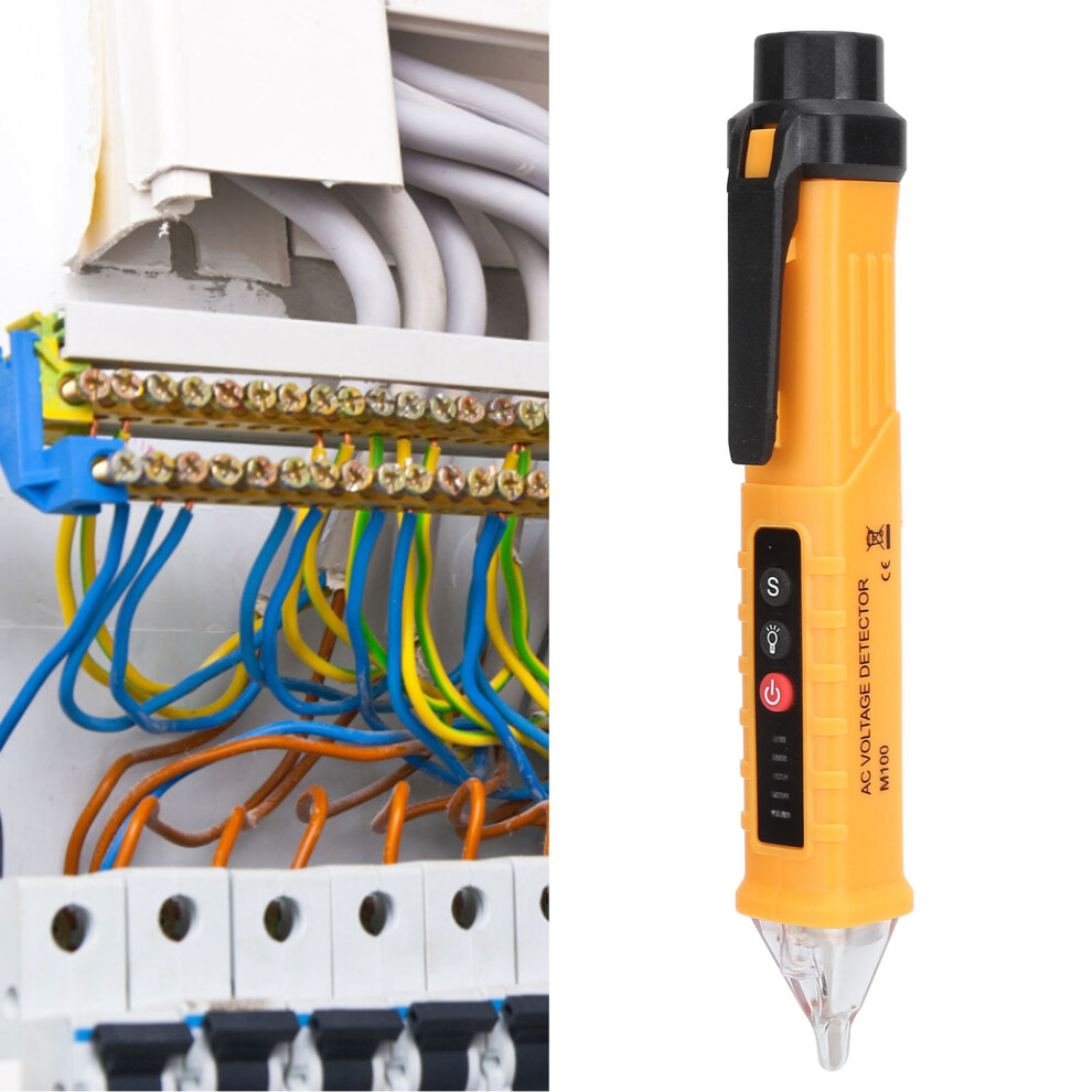 Digital Test Pencil Voltage Detector 12-1000V With Sound & Alarm Light 8761358610885