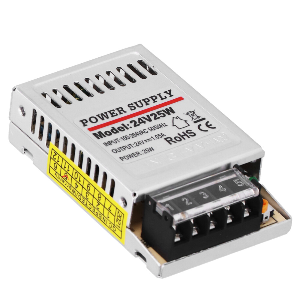 Yyâ25Â24 25W 24V Dc Power Supply, Small Size Aluminum, Ip20 6901358610955