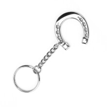 Snaffle Bit Horseshoe Keychain Durable Metal Car Keyring with Horse Bits Design