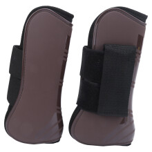 Horse Leg Guard PU Elastic Thickened Obstacle Protector Brown XL