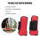 Horse Tendon Boots Fetlock Protectors PU Shell Red Front M Size 8
