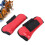 Horse Tendon Boots Fetlock Protectors PU Shell Red Front M Size 14