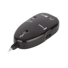 USB Guitar Link Audio-Interface für PC/Mac, 24 Bit, unterstützt MP3/WAV/AIFF