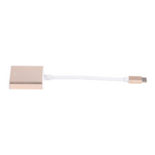 USB 3.1 Type-C zu VGA Adapterkabel, Aluminiumgehäuse, Gold