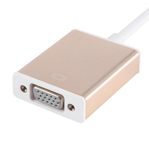 USB 3.1 Type-C zu VGA Adapterkabel, Aluminiumgehäuse, Gold 2