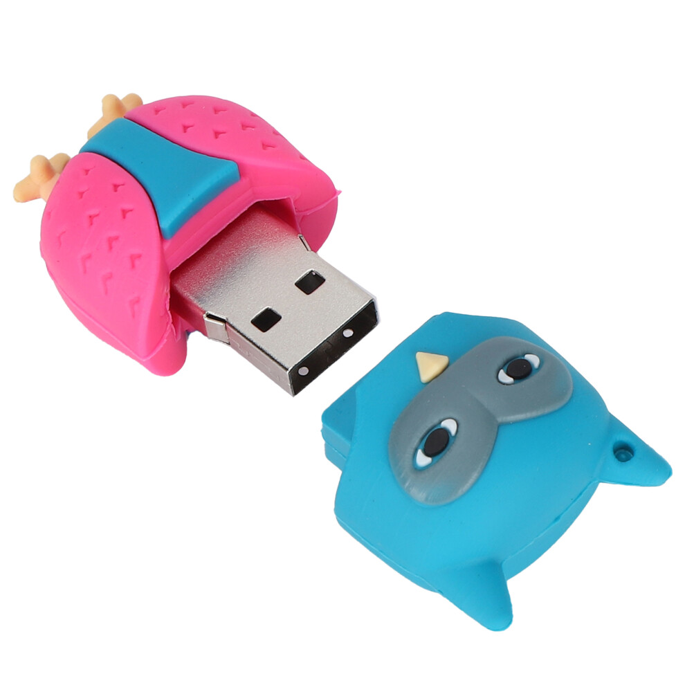 Colorful Owl Cartoon Usb Flash Drive 16Gb High-Speed Storage 6951358615474