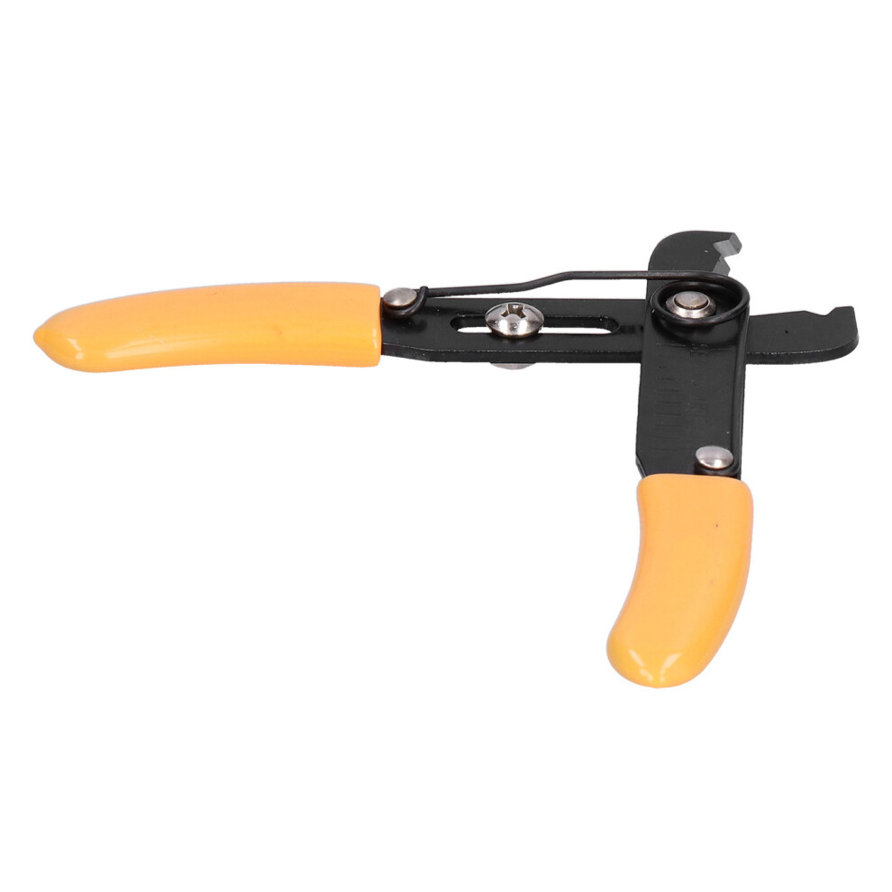 Mini Adjustable Cable Wire Stripper Cutter Tool Yellow 13.5Cm 7651358616608