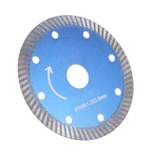 110 mm Turbo-Diamant-Sägeblatt – 20 mm Innendurchmesser zum Schneiden von Keramik & Stein