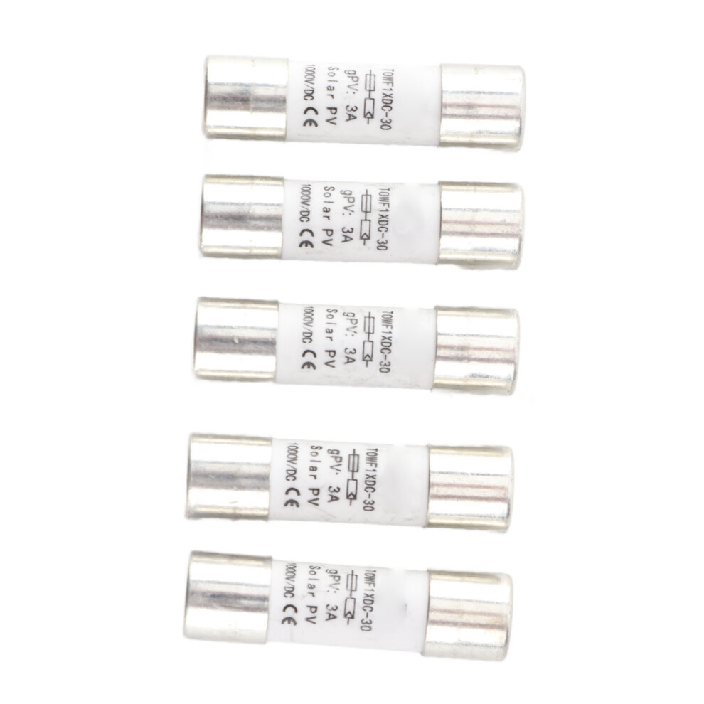 5Pcs 1000V Dc Fuse Tube Kit 10X38mm 3A Photovoltaic Accessory 9321358618282