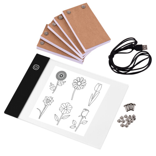Tragbares Daumenkino-Set mit Leuchtpad-Tablet, 1