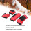 Horse Tendon Boots, Thick PU Shell, Red M, Leg Protector 10