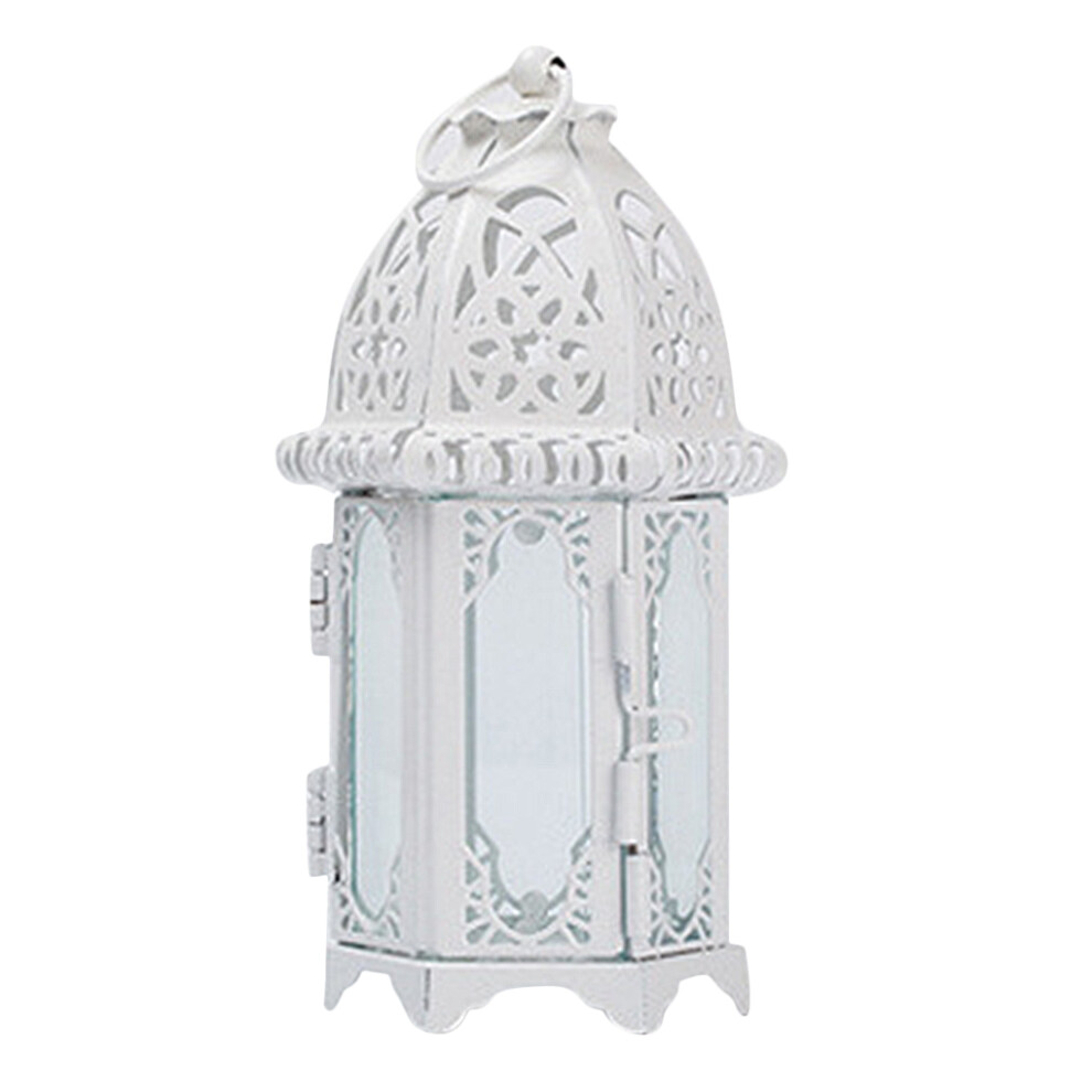 (whitetransparent glass) Wind Lantern Vintage Desktop Adornment Glass Candle Holder Ornament-image-OPC-PMSFXV8-NEW