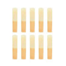 10 Stück Bb Tenorsaxophon Bamboo-Blättchen Stärke 2,5 für ein reibungsloses Spiel