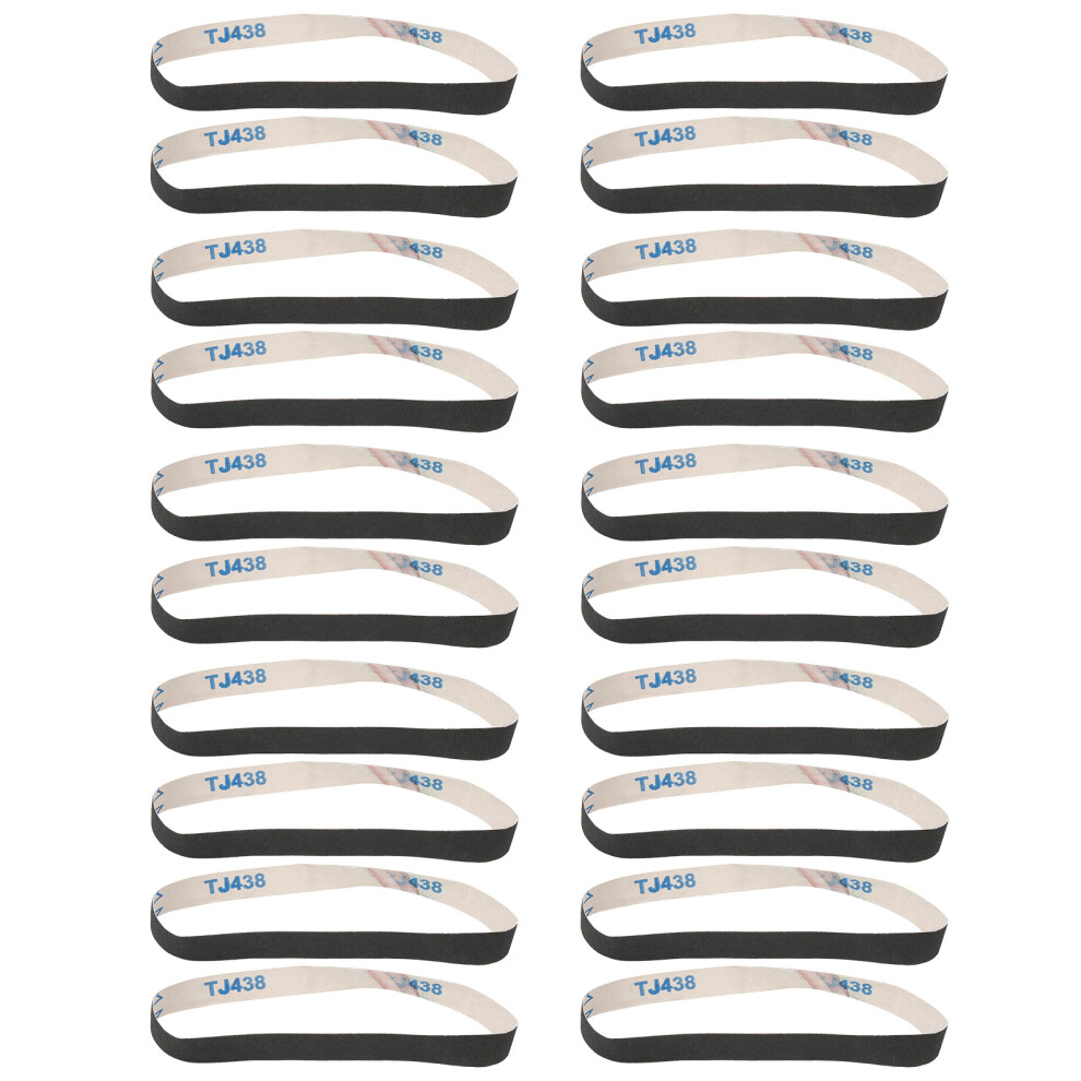 20Pcs Sanding Belt Sets, Abrasive Paper, 520X20mm, Metal Grinding 4281358625718