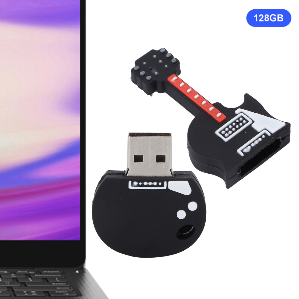 Cute Bass Guitar Usb Flash Drive 128Gb Portable Data Stick Gift 5051358625808