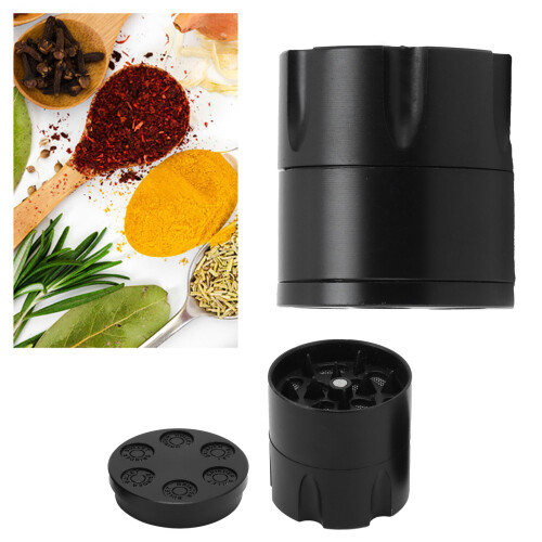 Mini grinder con forma innovativa da 1.8oz nero