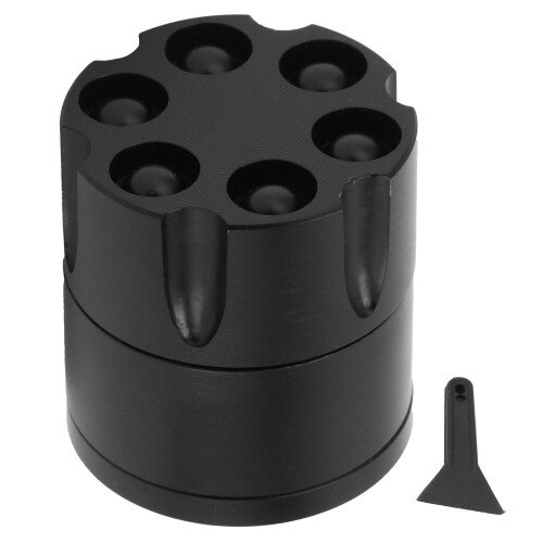 Mini grinder con forma innovativa da 1.8oz nero 1