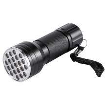 UV 21 LED Taschenlampe aus Aluminium — Vielseitiges Erkennungswerkzeug