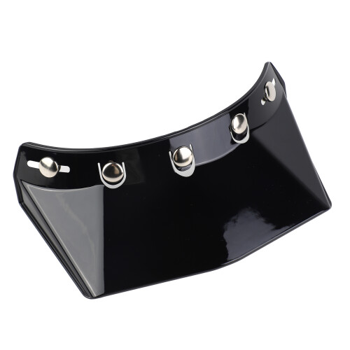 Universal 5-Snap Motorcycle Helmet Visor for Open Face Helmets Wind Shield