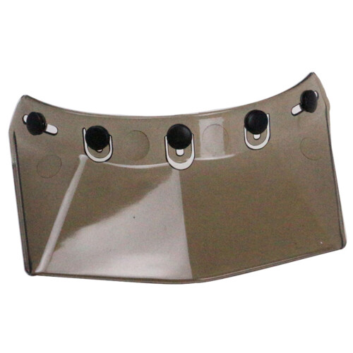 Open Face Motorcycle Helmet Visor with 5-Snap Universal Wind Flip Up Cap 2