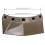 Open Face Motorcycle Helmet Visor with 5-Snap Universal Wind Flip Up Cap 5