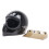 Open Face Motorcycle Helmet Visor with 5-Snap Universal Wind Flip Up Cap 7
