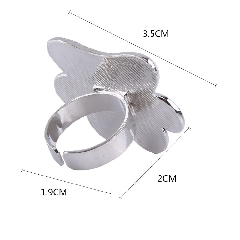 Nail Art Mixing Palette Ring Paw Shape 3cm Color Blending Tool