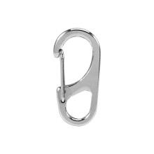 5 Stück Silbern EDC Schnellverschluss Karabiner Schlüsselanhänger Clips für Wandern Camping