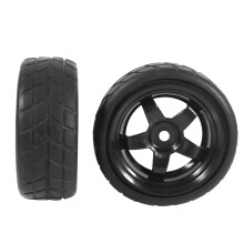 4 Stück schwarze Gummireifen & Felgen für 1:10 RC On-Road-Fahrzeuge