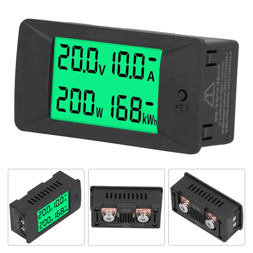 Digital Energy Meter Lcd Pzemâ025 50A Voltage Current Monitor 85X44x32mm 4621358635858