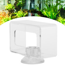 Acrylic Fish Feeding Ring, Transparent, L10x16x4cm Aquarium Feeder