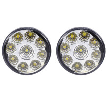 2X Weiße 9-SMD LED Tagfahrlicht Nebelscheinwerfer Hauptbirnen, 12V