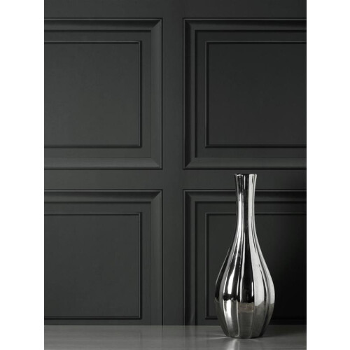 (Default) Wallpaper Raven Fine Decor Panel Persegi - Sleek Panel Design, Modern Grey Wallpaper for Chic Interiors 2