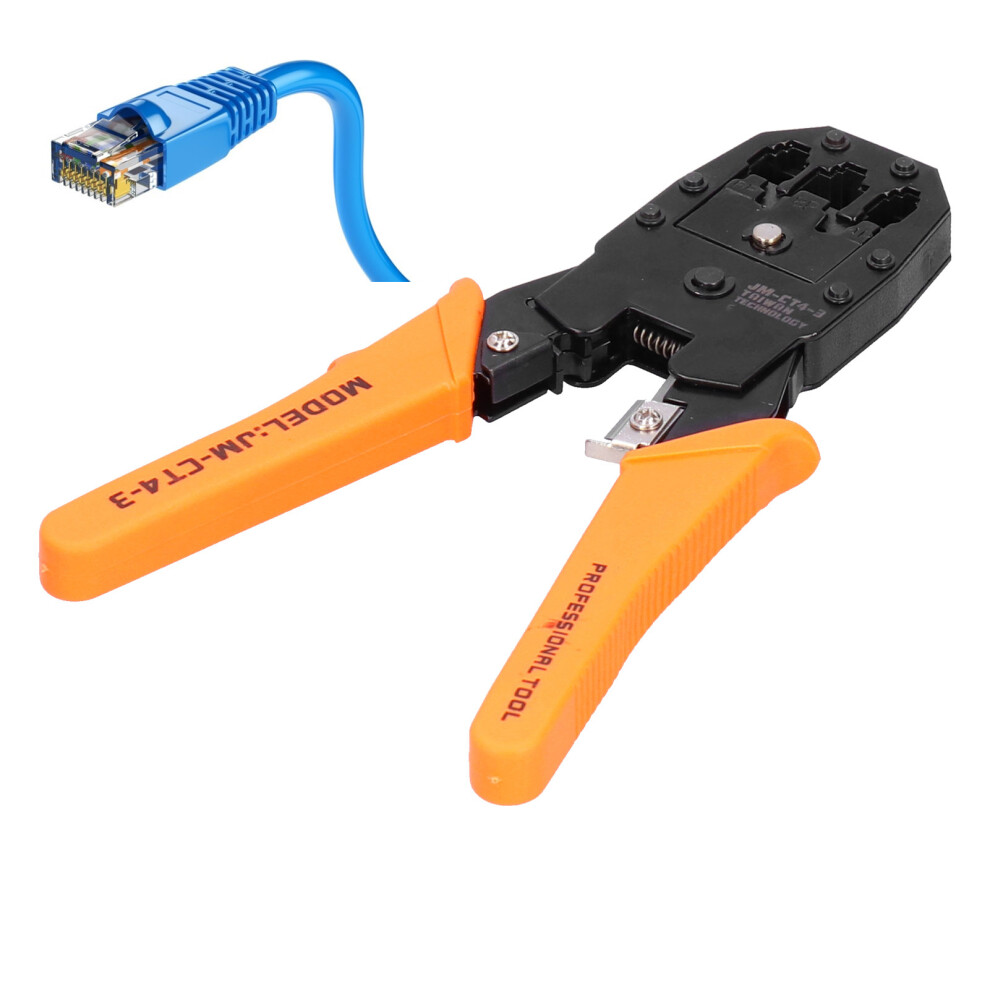 Network Cable Crimping Tool Jm-Ct4-3 For 4P/6P/8P Cables 8181358640857