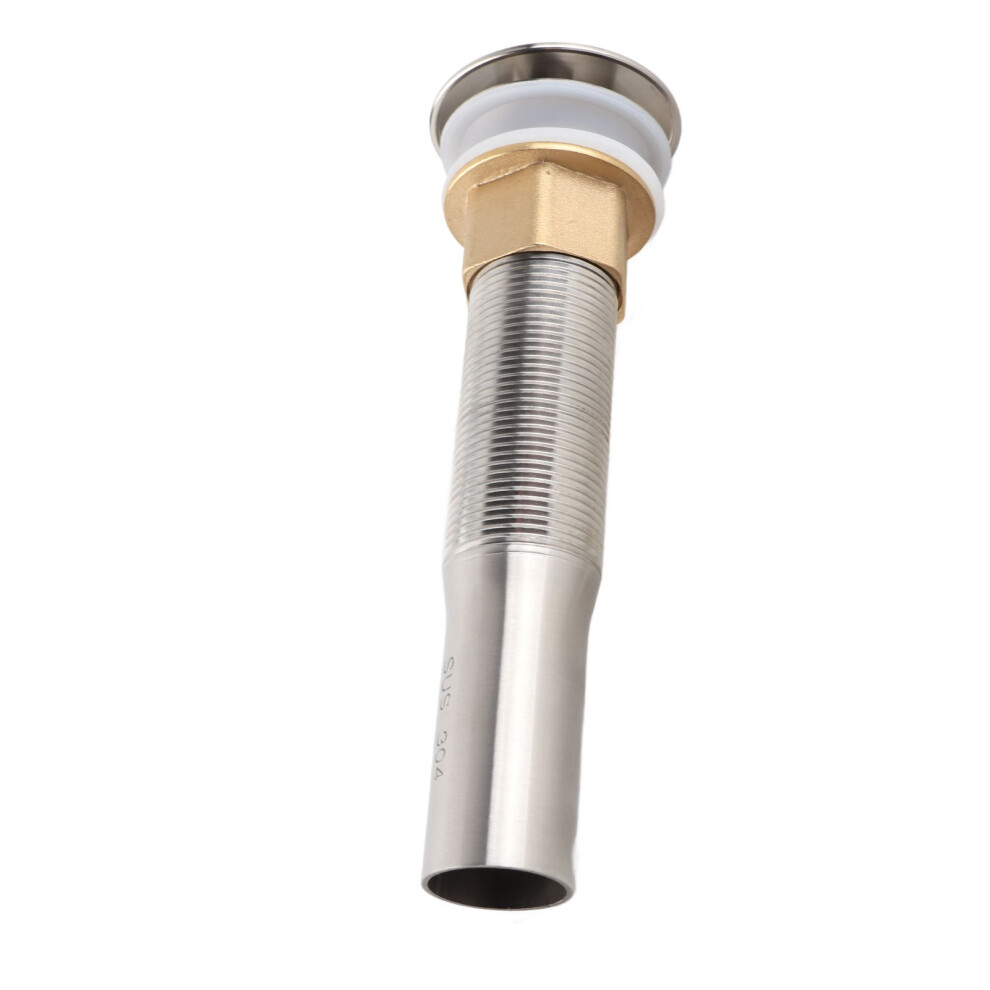 Easy Fit Stainless Steel Bathroom Sink Drain Stopper Filter Pop Up Bounce Drain 4161358646473