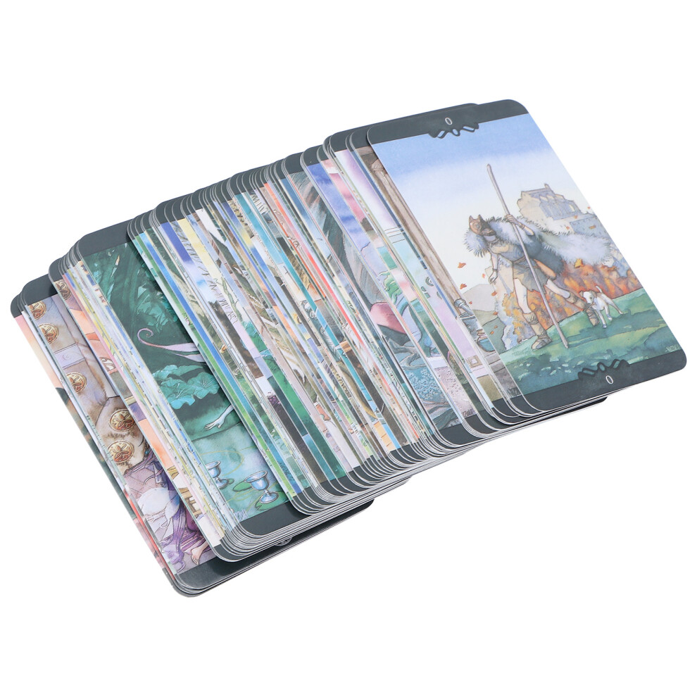 Paper Tarot Divination Playing Cards Stress Relief Board Game 10.3x6cm