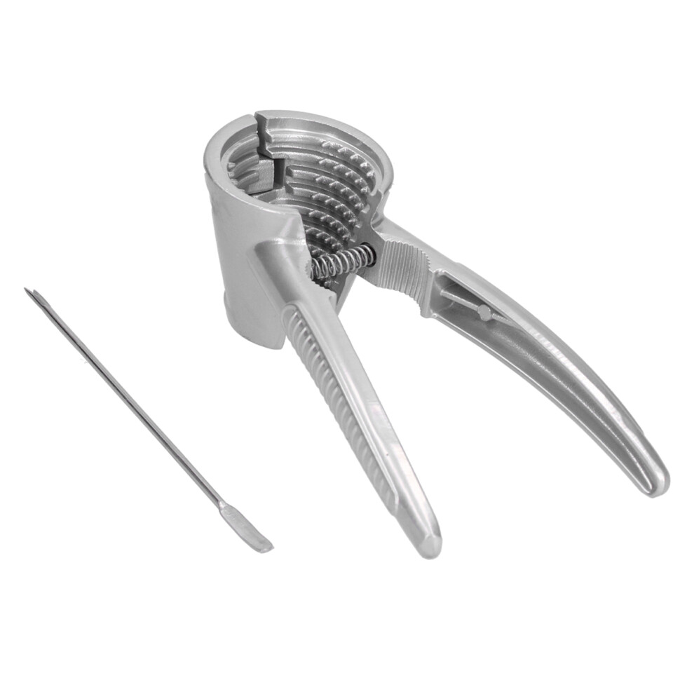 Aluminum Alloy Walnut Nutcracker with Needle and Silver Clamp Easy Open-image-OPC-PMSGFVR-NEW