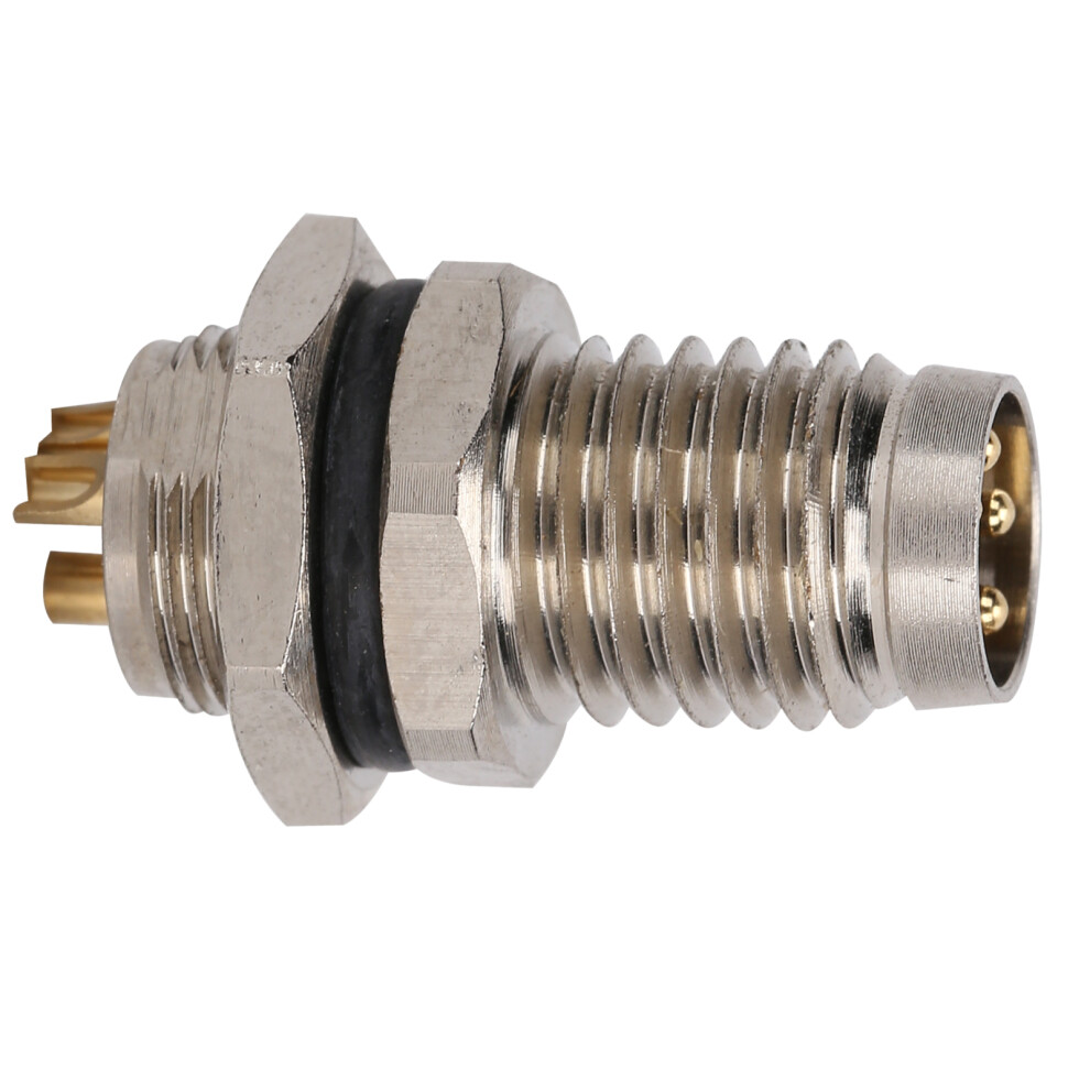 M8 4Pin Ip67 Brass Nickel Plated Shell Aviation Connector For Sockets 6911358649176