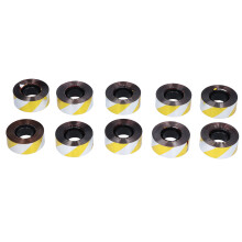 10 Stück Vogelabwehr-Reflexband 2,5cm x 60m Silber Rot Gelb