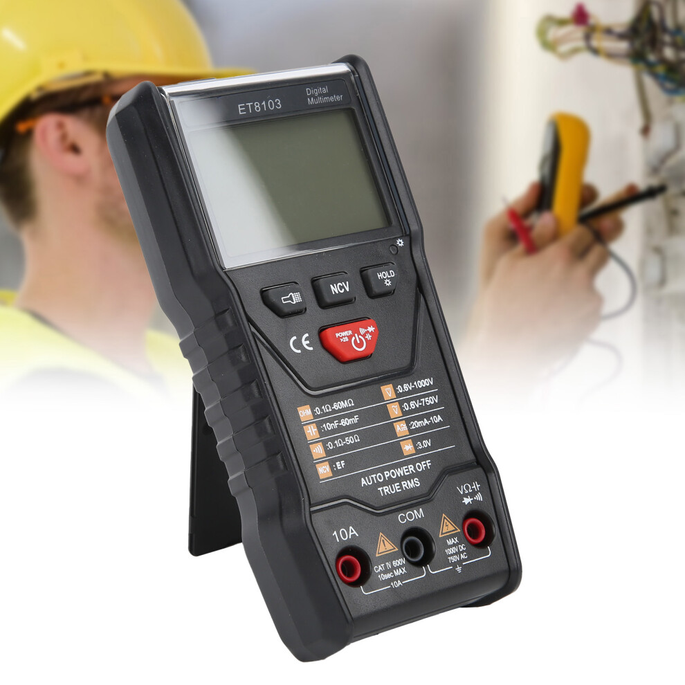 Et8103 Lcd Backlit Digital Multimeter For Voltage & Resistance Testing 8081358650279
