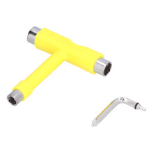 Skate-Tool Multi-Funktions tragbares Skateboard-Sechskantschlüsselsatz Hardware Gelb