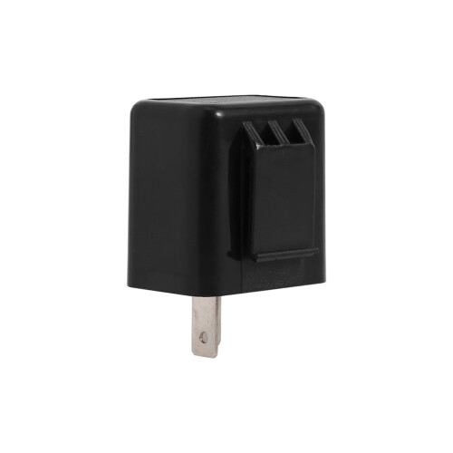 Motorrad-LED-Blinker 2-Pin 12V Einstellbare Geschwindigkeit Schwarzes Relais