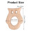 5 pezzi OwlTeether 5,7x5x1 cm 58 g Colore legno 5
