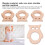 5 pezzi OwlTeether 5,7x5x1 cm 58 g Colore legno 7