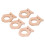 5 pezzi OwlTeether 5,7x5x1 cm 58 g Colore legno 15