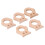 5 pezzi OwlTeether 5,7x5x1 cm 58 g Colore legno 3