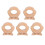5 pezzi OwlTeether 5,7x5x1 cm 58 g Colore legno 11