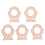 5 pezzi OwlTeether 5,7x5x1 cm 58 g Colore legno 12
