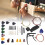 Guitar String Replacement Kit with Picks & Bridge Pin Tool, Metal+Plastic 15